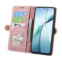 Wallet Klapp Tasche f�r Samsung Galaxy S26 FE Kunstleder Zipper Rosa