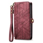 Wallet Klapp Tasche f�r Samsung Galaxy S26 FE Kunstleder Zipper Rot