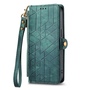 Wallet Klapp Tasche f�r Samsung Galaxy S26 FE Kunstleder Zipper Gr�n