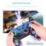 X9 Wireless Controller PC Switch PS4 X9 RGB 2.4G Blau