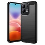 Silikon f�r Xiaomi Redmi 17 4G / 5G Carbon Design Design TPU Schwarz