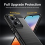Silikon f�r Xiaomi Redmi 17 4G / 5G Carbon Design Design TPU Schwarz