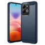 Silikon f�r Xiaomi Redmi 17 4G / 5G Carbon Design Design TPU Blau