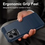 Silikon f�r Xiaomi Redmi 17 4G / 5G Carbon Design Design TPU Blau