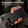 Silikon Xiaomi Redmi Note 17 Pro 5G Carbon Design Design TPU Schwarz