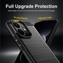 Silikon Xiaomi Redmi Note 17 Pro 5G Carbon Design Design TPU Schwarz