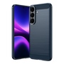 Silikon f�r Samsung Galaxy S26 FE Carbon Design Design TPU Blau