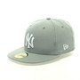 New Era Cap 59-Fifty New York Basic grey/white